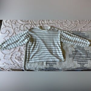 Madewell cotton-blend long-sleeve tee in stripe!